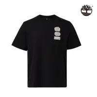 在飛比找PChome24h購物優惠-Timberland 中性黑色徽章圖案短袖T恤|A66AQ0