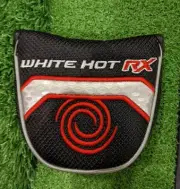 Odyssey White Hot RX Mallet Putter Headcover - Black Red Cover NEW