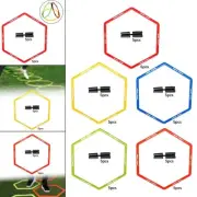 5Pcs Agility Rings Multipurpose Soccer Training Rings Set Portable for
