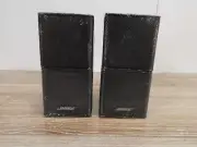 New - Pair of BOSE Jewel Double Cube Black Speakers Lifestyle Acoustimass Cubes