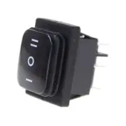 12V Black Waterproof 6Pin DPDT Self Locking Rectangle Rocker SwitchB-;h