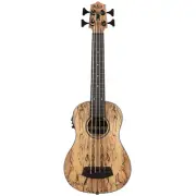 Kala U-BASS Spalted Mango Fretted Acoustic-Electric Bass, Rosewood Fretboard
