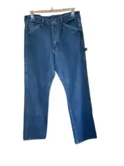 Round House 34x34 Dark Stonewashed Carpenter Jeans Heavyweight 100% Cotton USA