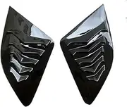 Compatible For Geely Xingyue L Monjaro 2021 2022 2023 Bodykit Rear Window Side Vent Shutter Louver Cover Trim Sticker Car Accessories Part(Glossy Black)