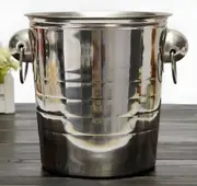 Silver Plated Champagne & Wine Ice Cooler Bucket with Handles
