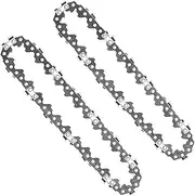 4 Inch Mini Chainsaw Chain, 2Pcs Metal Guide Saw Chain Wear-Resistant Woodworking Brunch Cutting Chain,4 Inch Replacement Chains Mini Chainsaw Guide Saw Chain Mini Chainsaw for Wood Branch Cutting