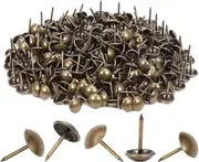 300 Pieces Heavy Duty Upholstery Nails 11x17mm Bronze Retro Vintage Antique Decorative Nails for Upholstery Furniture Sofas Armchairs Beds Chairs