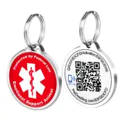 PetDwelling ESA Smart NFC-QR Pet ID Tag-Online Profile-Scan Location Email Alert