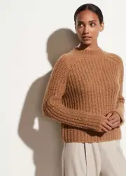 NWT Vince Marled Raglan Alpaca Wool Sweater Size XS