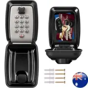 12Digit Key Lock Box Push Button Wall Mounted Spare Key Storage Box Portable Box