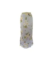 Billabong Summerfield Skirt Blue Ladies Large Floral Midi NWT RRP $89.99