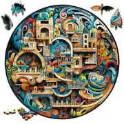 A3 Wooden puzzle Beautiful Natural Scenery Toys 3D Wood Jigsaw Puzzles