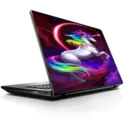Laptop Notebook Universal Skin Decal Fits 13.3" to 16" / Unicorn Rainbows Space