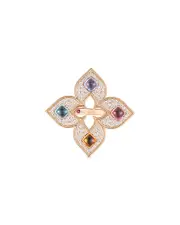 Roberto Coin 18K Rose Gold Venetian Princess Carnival Multi Gemstone & Diamond Statement Ring