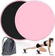 Sliders Fitness, Pack of 2 Exercise Sliders Fitness Multifunctional Double-Sided Sliding Disc Slides with Carry Bag for Gym Carpeting Hardwood Floor
