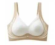 Wireless Push-Up Bra Lifting Anti-Sagging Seamless Bra White