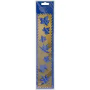 Embossing Queen Brass Stencil Maple Leaf Border 2.5" x 12", NEW