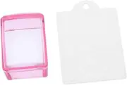 Nail Stamper Kit x Red Gel Polish Manicure Nail Set Art Stamping Stamper Scraper