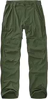 [Faysfad] Walking Hiking Trousers Mens Quick Dry Lightweight Cargo Working Travel Fishing Breathable Waterproof Outdoor Pants