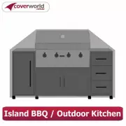 HOODED BBQ OUTDOOR KITCHEN COVER | 230 CM LENGTH