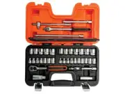 Bahco Metric And Imperial 3/8in Drive Socket Set 38 Piece Single Hex S380