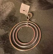 Lia Sophia Gold, silver, And Copper Tone Saturn Pendant