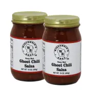 Wisconsin's Best - Very Hot Ghost Chili Salsa 16 oz. (2 Pack)