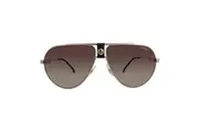 Carrera 1033/S 0J5G/HA Unisex Sunglasses Gold Frame Brown Lens 63mm Pilot Style