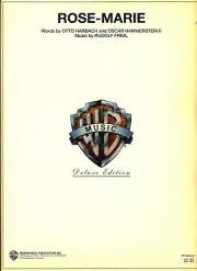 HAMMERSTEIN ROSE-MARIE SHEET MUSIC DELUXE PIANO/VOCAL/GUITAR/CHORDS NEW ON SALE!