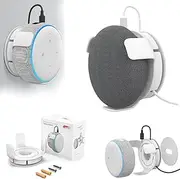 for Echo Dot Wall Mount Holder,Wall Mount Holder for Echo Dot 3rd&4th&5th Generation,Built-in Cable Management Space-Saving Accessories for Dot Smart Speakers, with Screws (1pcs)