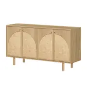 Cosmoliving 4 Door Buffet Sideboard Storage Cabinet