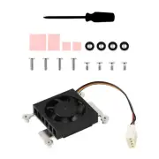 Low Noise 3007 Cooling Fan With Thermal Tapes Metal Frame for Raspberry Pi 4 CM4