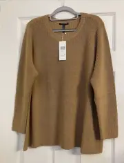 NWT $228 Eileen Fisher Honey Merino Wool Pullover XL 1X 2X