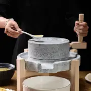 Manual Stone Mill w/Bracket Wet/Dry Grain Grinder Hand Crank Food Mill Grinder
