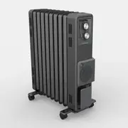 Dimplex 2400W 9 Fin Oil Free Anthracite Column Heater Thermostat Turbo Fan