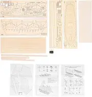 Ship Model 1/100 Scale Skill Development Wooden Interactive Assembly Boat Kit Kits Sailboat Sailing Boats Decor for Kids and Adults