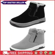 Men Warm Cozy Snow Boots Brethable Fur Lined Snow Boots Winter Ankle Snow Boots