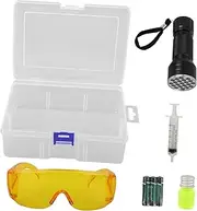 GRADENEVE 1 Set Car Leak Detector Tool Leak Test Flashlight Kit for Efficient Air Conditioning Repairs Easy to Use Compatible with Various Vehicle Models