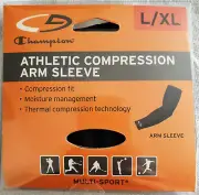 Champion Athletic Compression Arm Sleeve~ New~Size L/XL - Black