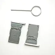 2 Pieces Pink Gold Single SIM Tray Replacement for Samsung Galaxy S22 5G SM-S901B with SIM Eject Tool
