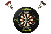 Winmau Blade 6 Dart Board + MVG Dartboard Surround + Darts Set