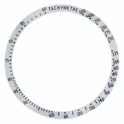 BEZEL INSERT FOR OMEGA SPEEDMASTER TACHYMETRE 3220.50 3520.50 WATCH SILVER