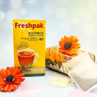 免運!【Freshpak】南非國寶茶(博士茶) RooibosTea 茶包-新包裝/40入 2.5gx40入/盒 (12盒,每盒155.2元)