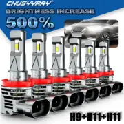 For Chevy Monte Carlo 2006 2007 blanco LED Faros luces de niebla Combo bombillas