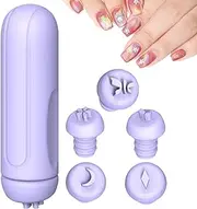 Nail Stamp, Nail Stamp | Silicone Nail Stamp Nail Tool for Women, Portable Nail Stamp Set Tool with Various Patterns for Women and Girls, Home Nail Design Salon