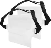ifundom 2Pcs Pouch with Adjustable Waist Strap Dry Bag for Phone Valuables Transparent Design for Swimming Snorkeling Boating Fishing Kayaking Secure Convenient