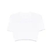 [Givenchy] Givenchy Monogram 72-jacquard Cropped T-shirt M WHITE