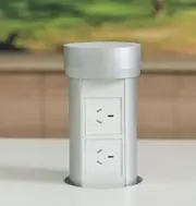 Point Pod PPC01 - Pop-Up Power Outlet 2 Power Point - Silver/White