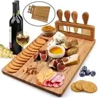 Cheese Board Set Unique Wooden Stainless Steel Knife Wooden for Women Couple