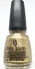 China Glaze Nail Polish Mingle With Kringle 1260 Metallic Foil Gold Long Lasting